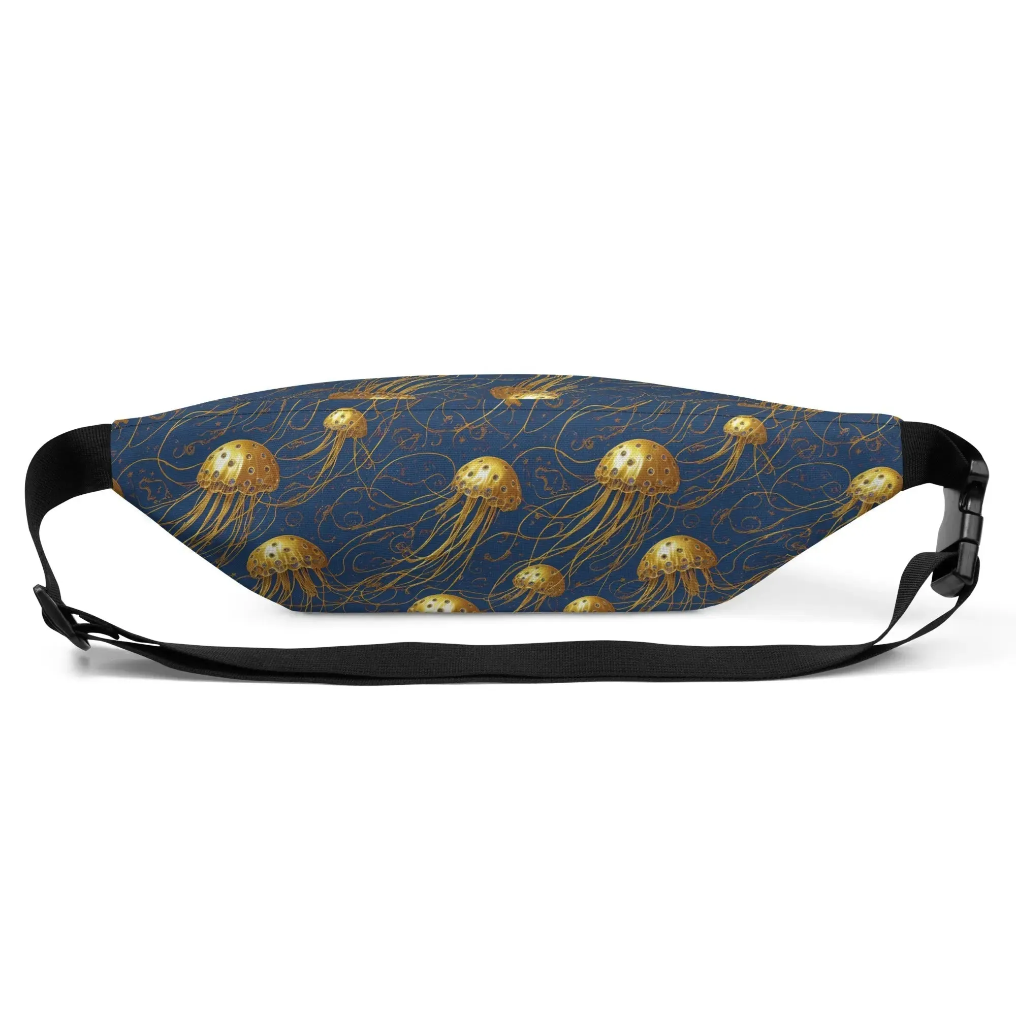 Fanny Pack - Blue and Gold Jellyfishes