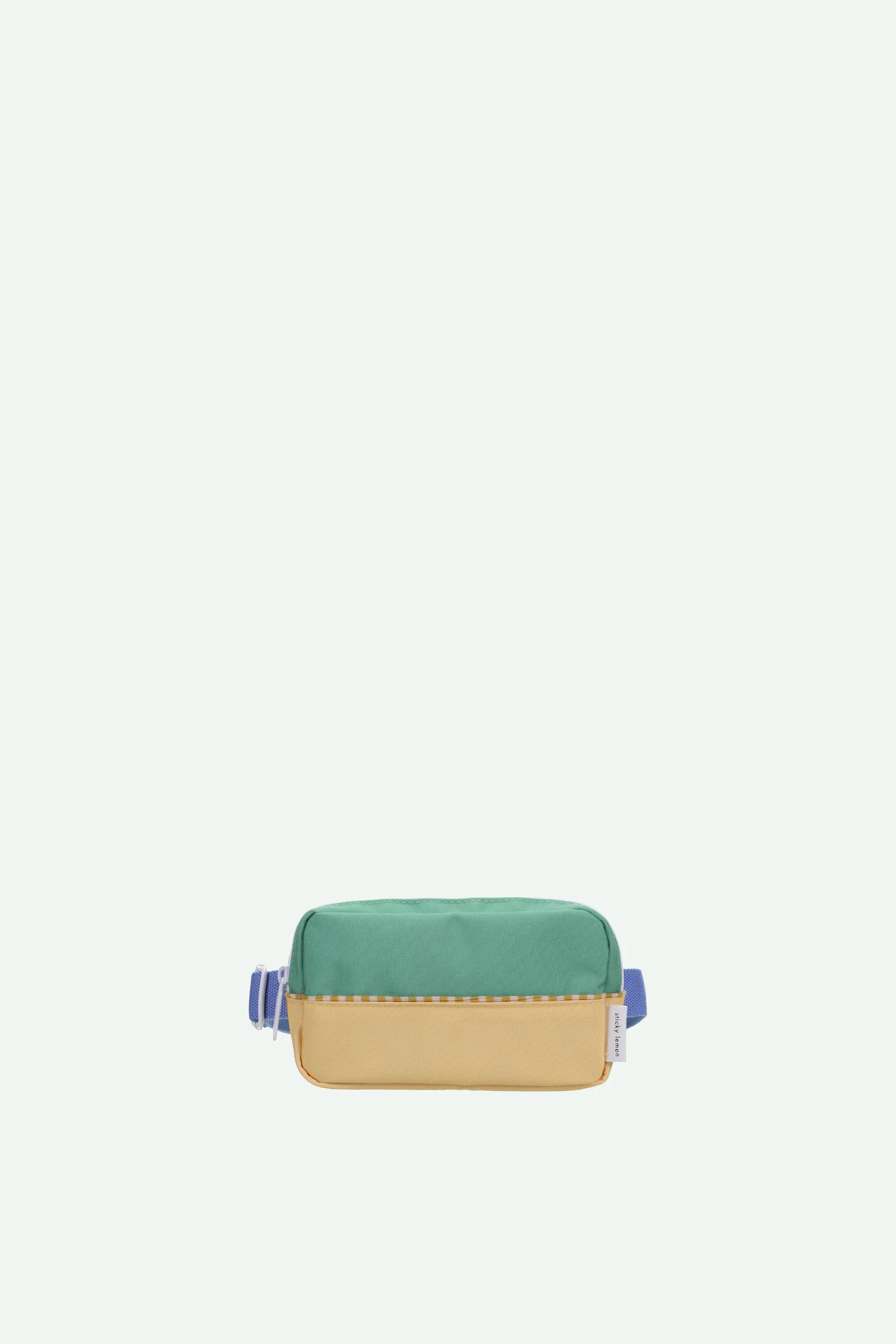 Fanny pack | colourblocking | aquatic green   sandy yellow