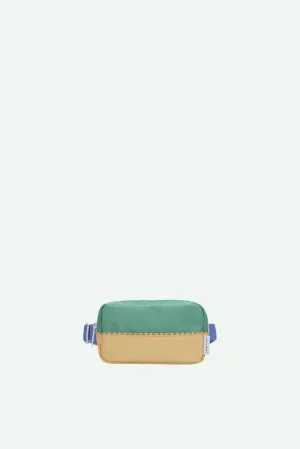 Fanny pack | colourblocking | aquatic green   sandy yellow