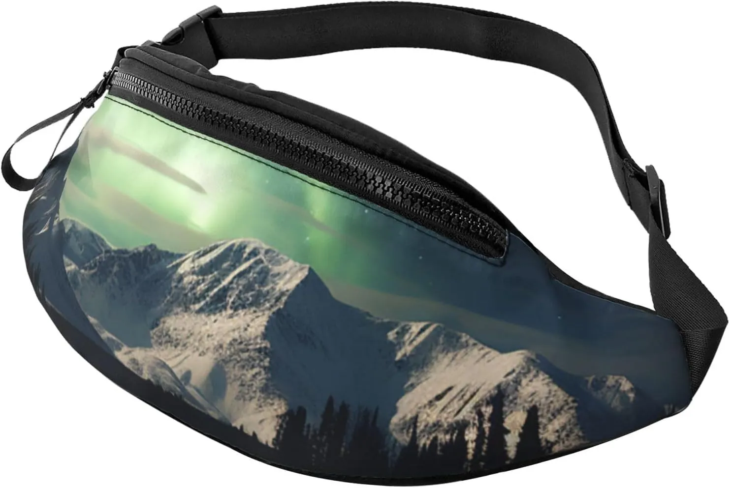 Fanny Pack for Men Women Crossbody Waist Bag Northern Aurora Night Belt Bag with Adjustable Strap Hip Bum Bag