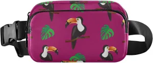 Fanny Pack Waist Bag for Men Women Toucan Tropic Bird Crossbody Fashion Waist Packs Belt Bag with Adjustable Strap for Traveling, Hiking, Jogging, Cycling