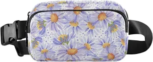 Fanny Pack Waist Bag for Men Women Watercolor Flowers Crossbody Fashion Waist Packs Belt Bag with Adjustable Strap for Traveling, Hiking, Jogging, Cycling