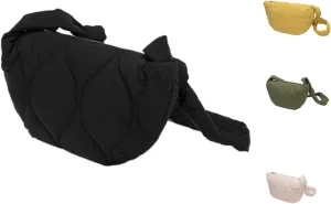 Fanny Packs for Women Men Fashion Waist Bags Waterproof Small Crossbody Belt Bag Bum Bag with Adjustable Strap for Outdoor Running, Hiking, Walking and Travel Black (Black)