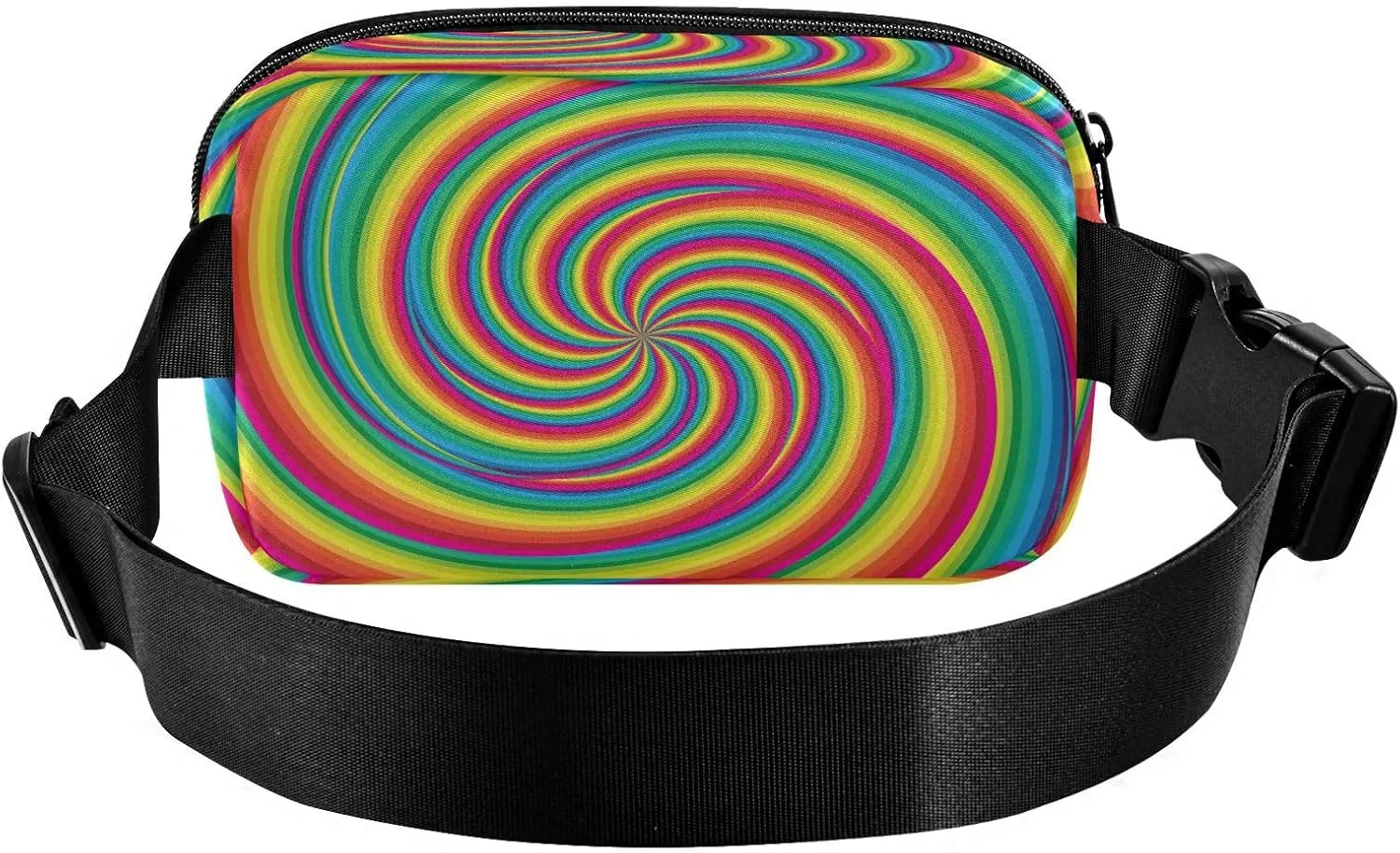 Fanny Packs for Women Men Spiral and Swirl Belt Bag Waterproof Fashion Waist Pack with Adjustable Strap Twisting Circles Waist Bag Hip Bumbags for Running Workout Travel Hiking Cycling