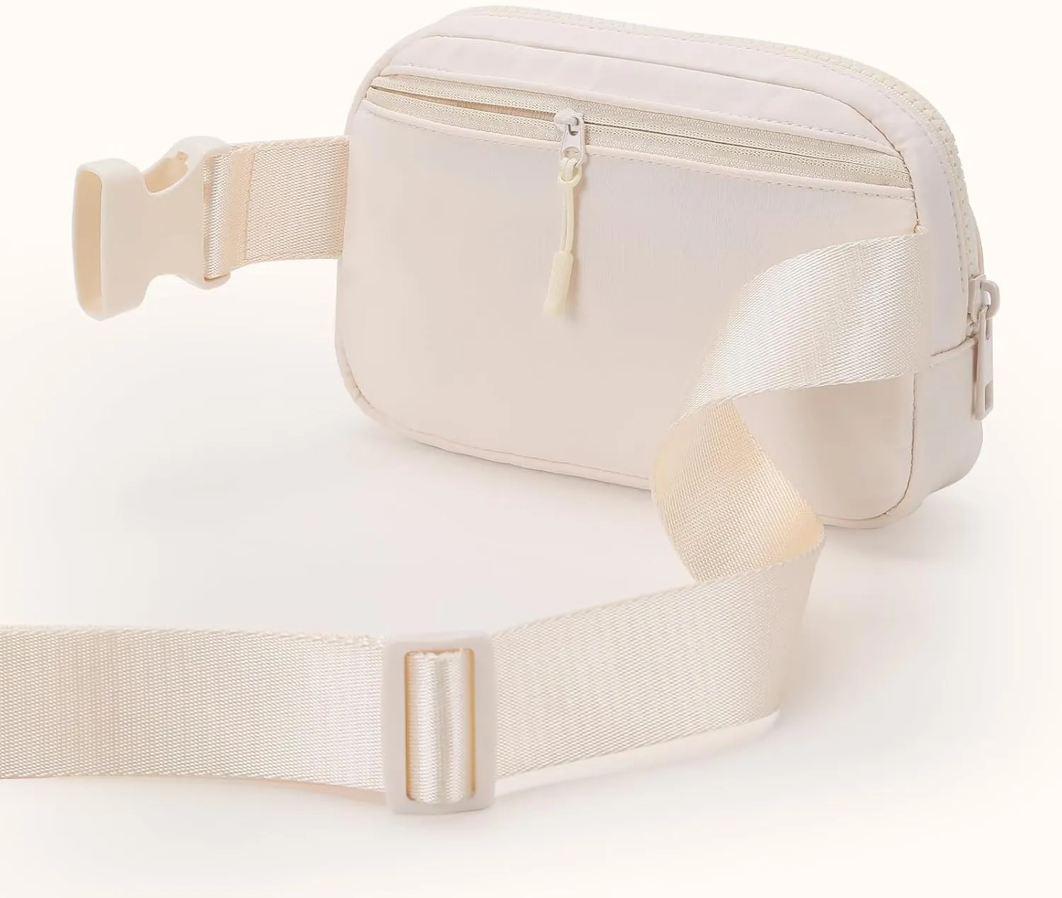 Fanny Packs for Women，Waterproof Belt Bag Bum Bags for Crossbody，Fashion Waist Packs with Adjustable Strap for Traveling, Hiking, Running（Beige）