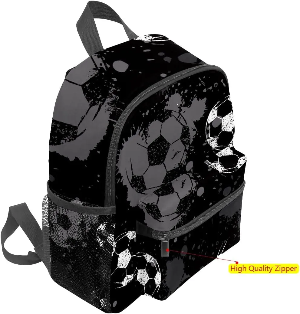 FCZ Kids School Bag Girls Boys Preschool Toddler Backpack Lightweight Shoulder Book Bag for Kids Perfect for Kindergarten Football Soccer