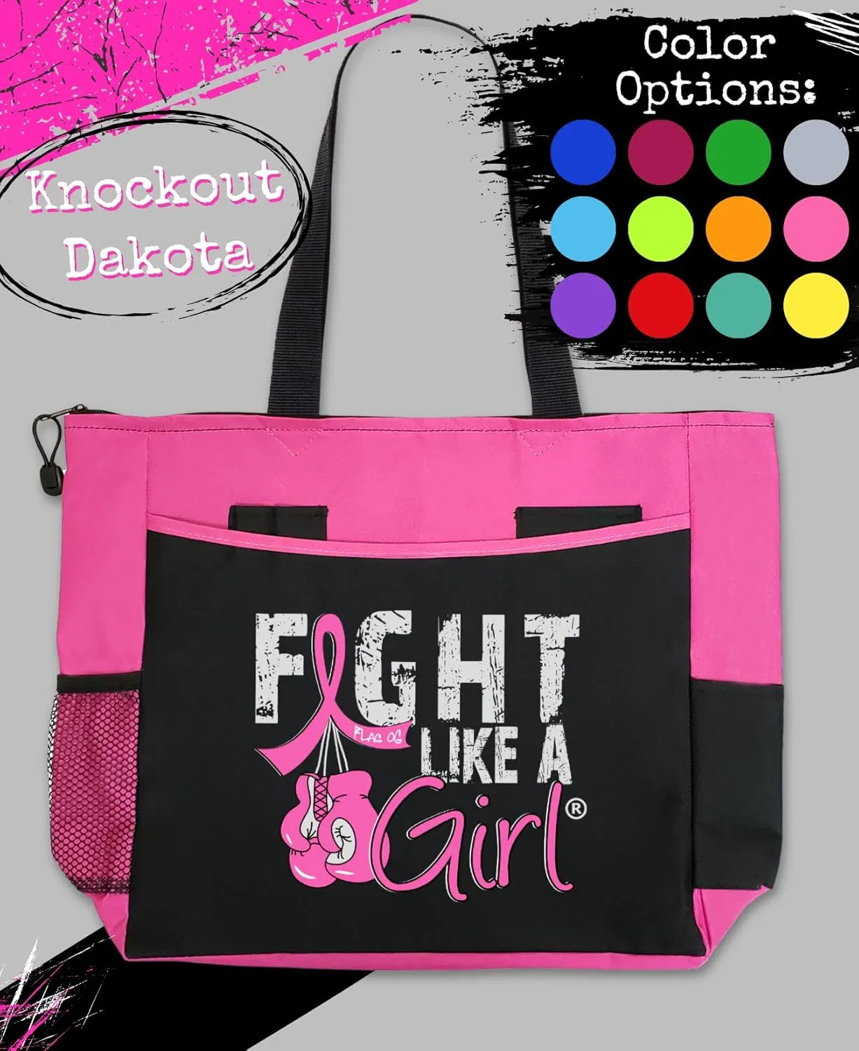 Fight Like a Girl Knockout Dakota 5-Pocket Tote Bag
