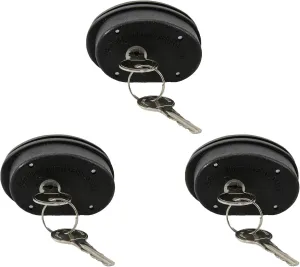 (Firearm Safety Devices) – FSDC-TL3095RKA California DOJ-Approved Keyed Alike Trigger Gun Lock 3-Pack with 6 Keys – Composite-Body Construction and Pick-Resistant Locks