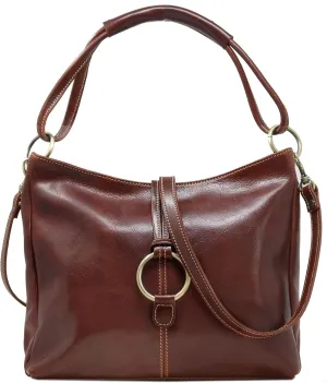 Floto Luggage Italian Tavoli Tote, Vecchio Brown, Medium