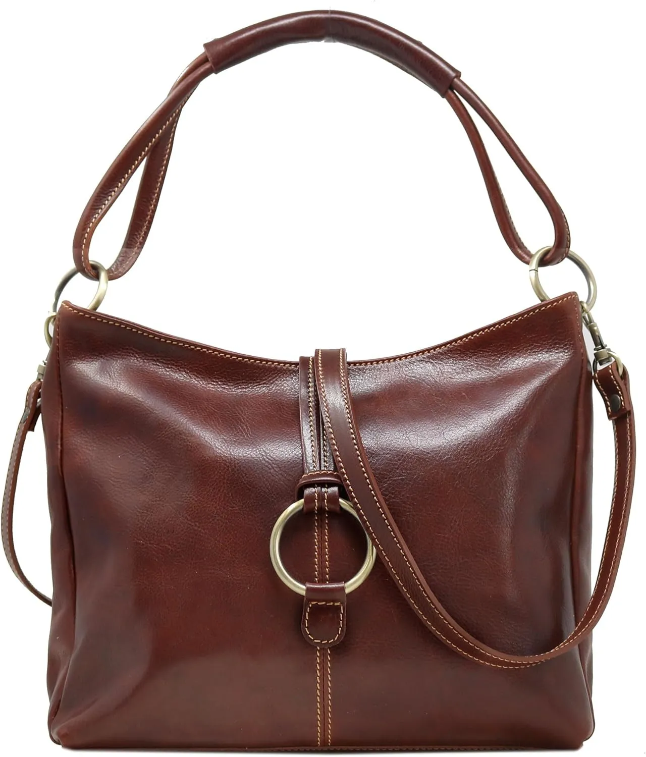 Floto Luggage Italian Tavoli Tote, Vecchio Brown, Medium