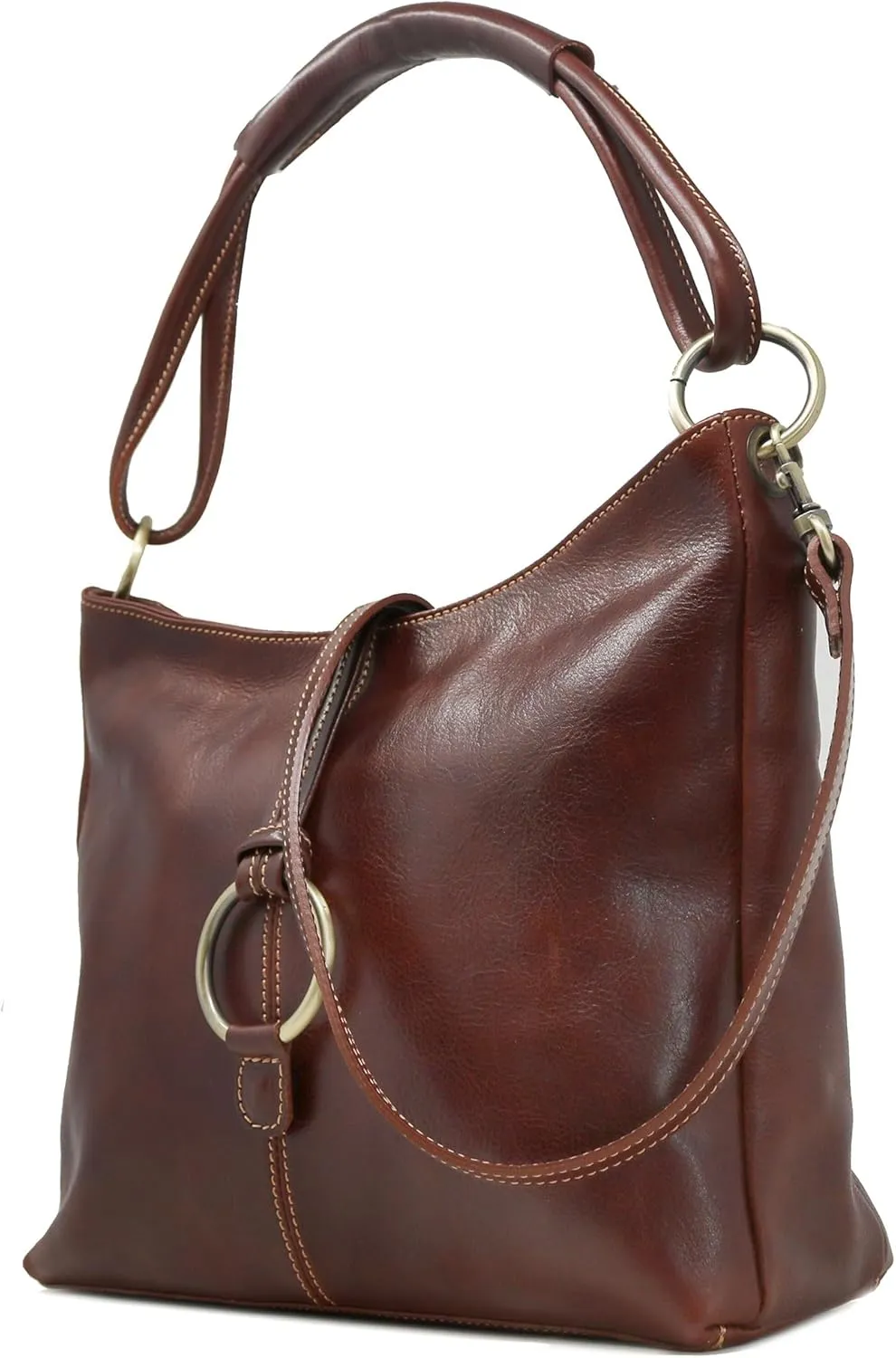 Floto Luggage Italian Tavoli Tote, Vecchio Brown, Medium