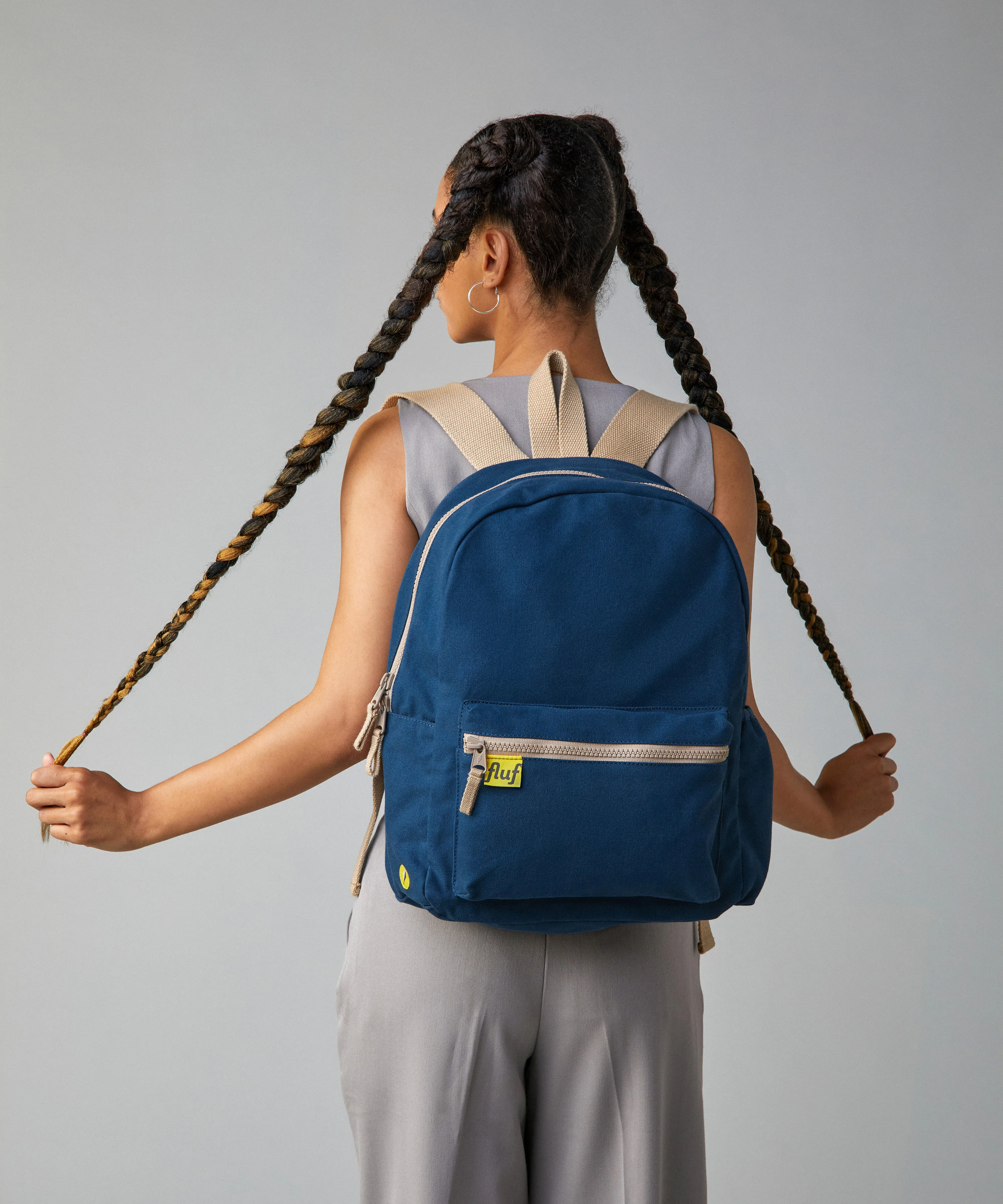 Fluf B Pack Organic Cotton Backpack