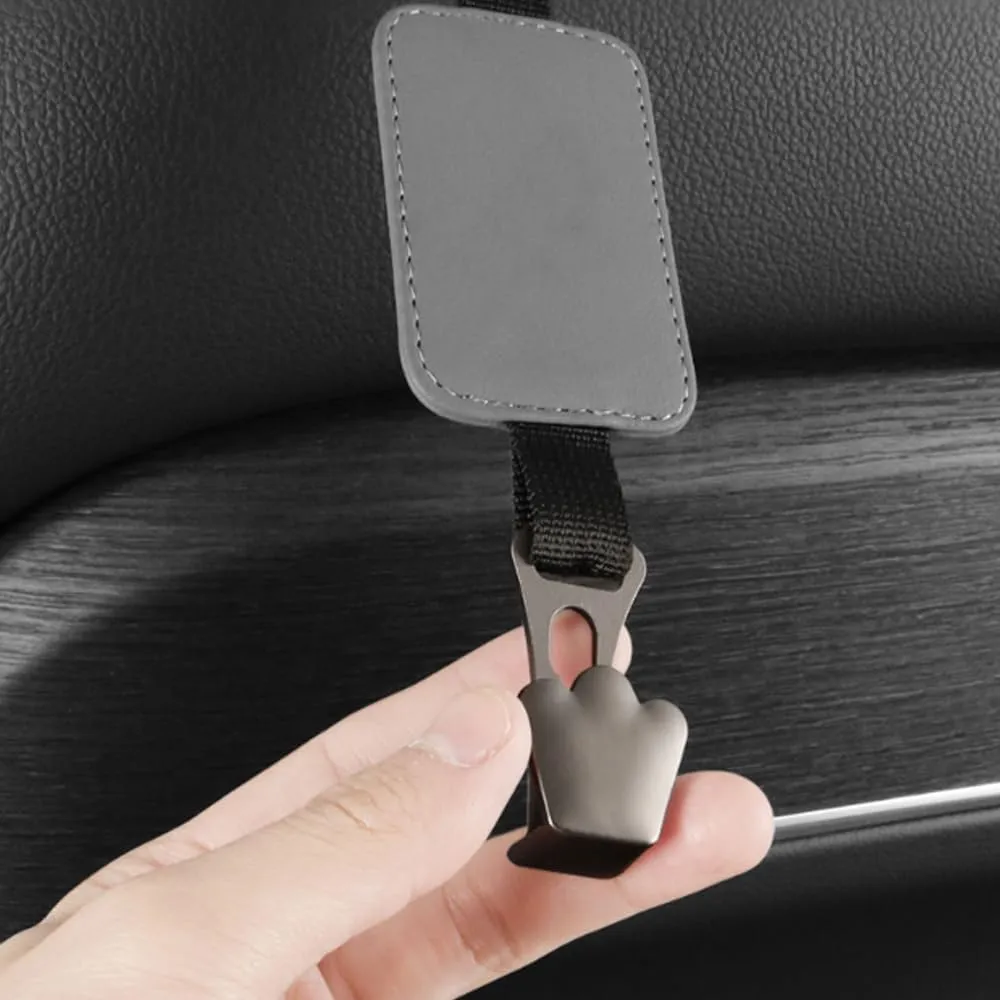 for Alfa Romeo Giulia 2017 Car Seat Hooks,Car Storage Hooks Back Seat Headrest Hanger Backrest Hooks for Bags, Purses, Handbags,A Brown