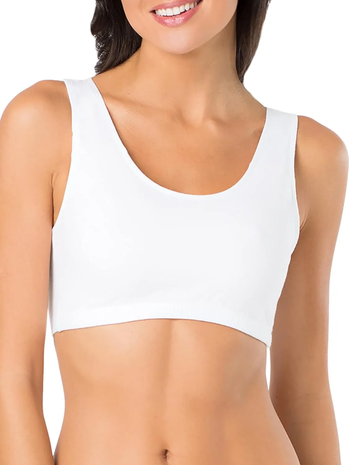 Fruit of the Loom Cotton Tank Bra for Women - Ultimate Comfort & Breathable Fit - Fashion Packs
