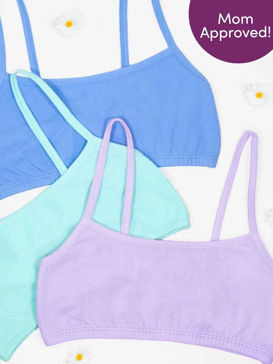 Fruit of the Loom Girls' Cotton Spaghetti Strap Sport Bra