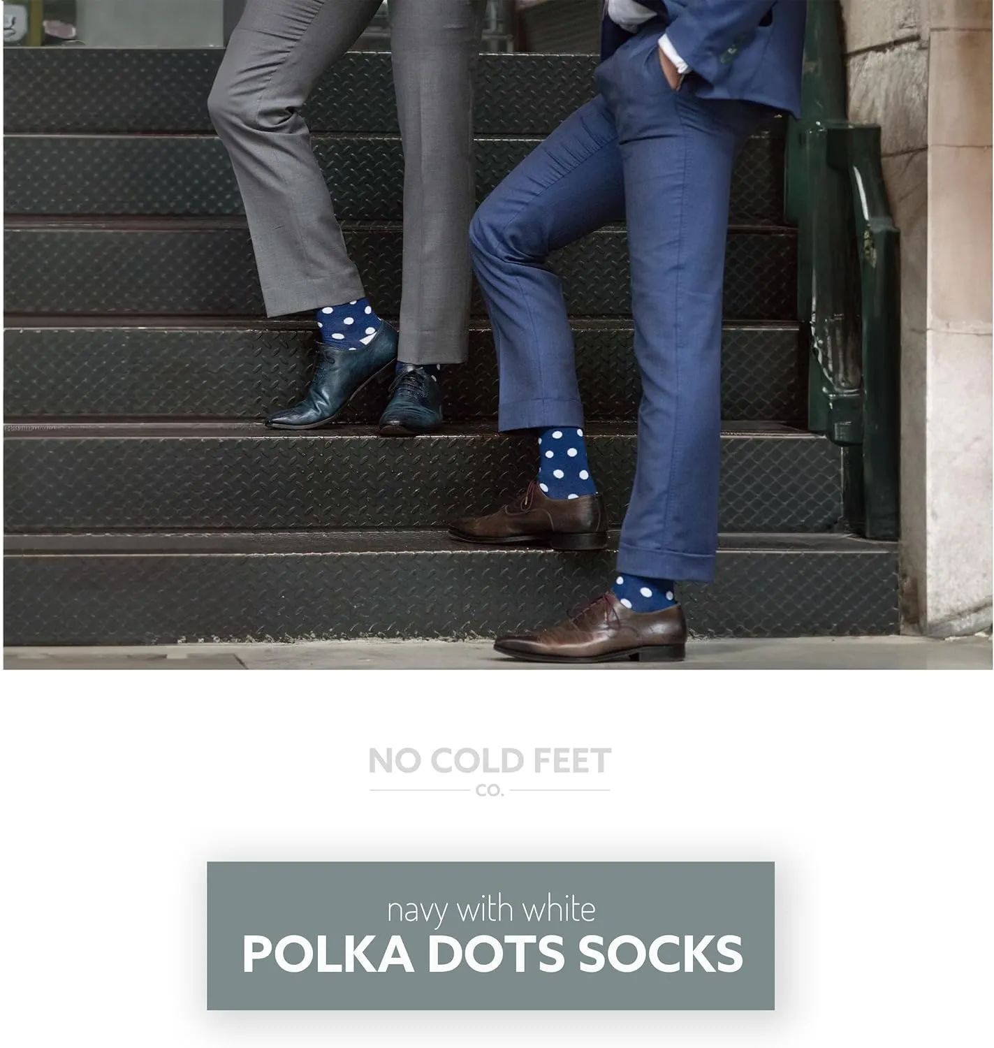 Fun Blue Colorful Novelty Socks for Men for Dress Casual Formal Groomsmen Wedding, 2 Pack