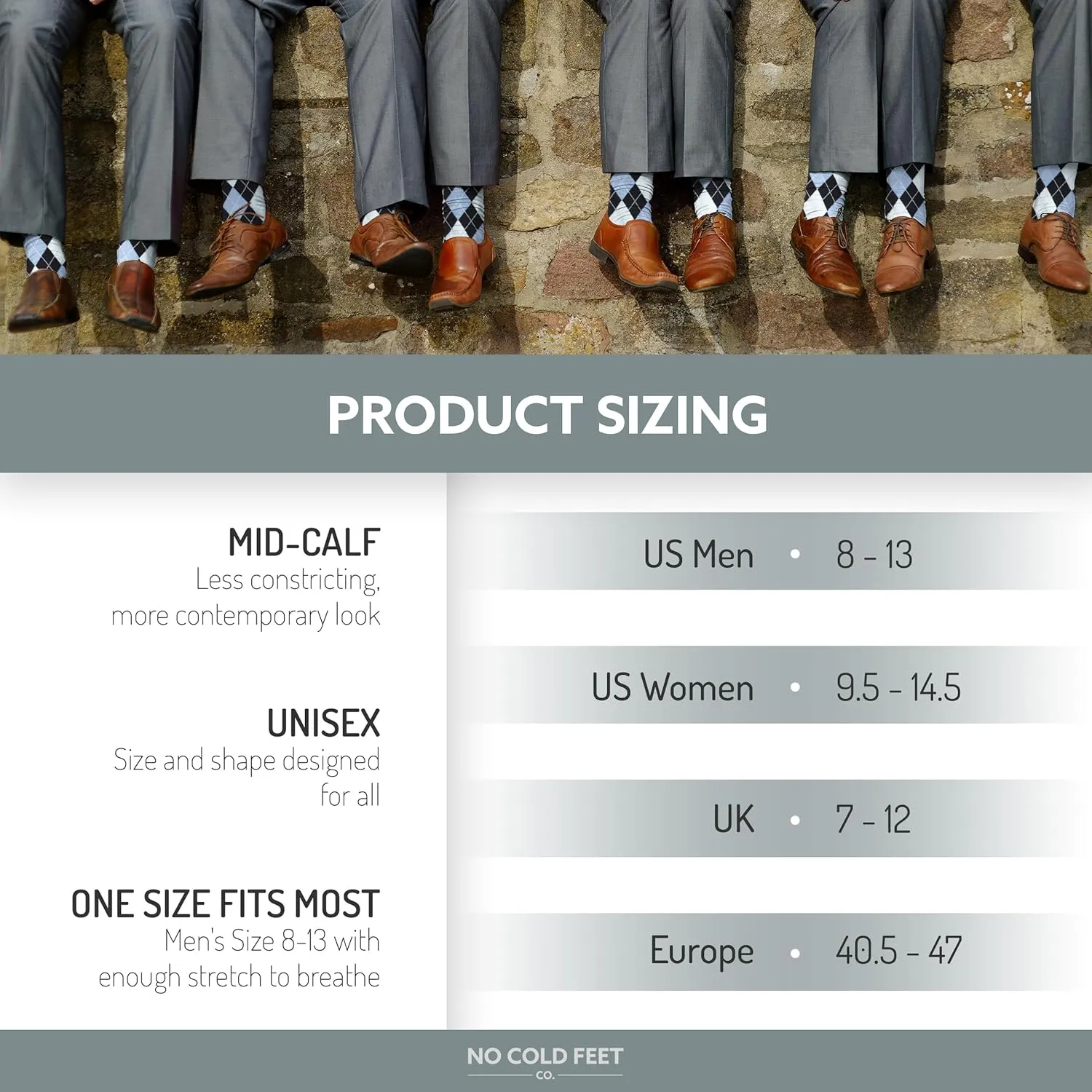 Fun Blue Colorful Novelty Socks for Men for Dress Casual Formal Groomsmen Wedding, 8 Pack