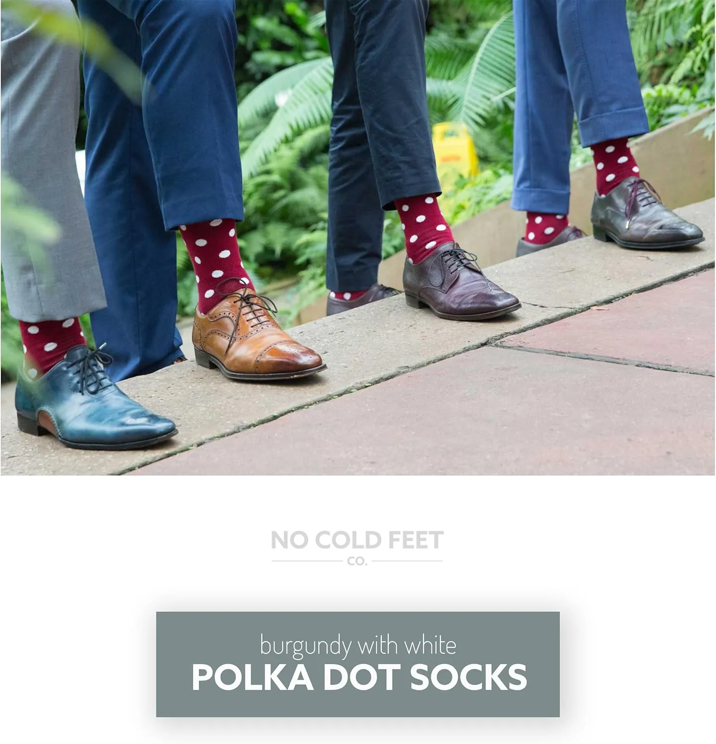 Fun Burgundy Colorful Novelty Socks for Men for Dress Casual Formal Groomsmen Wedding, 2 Pack