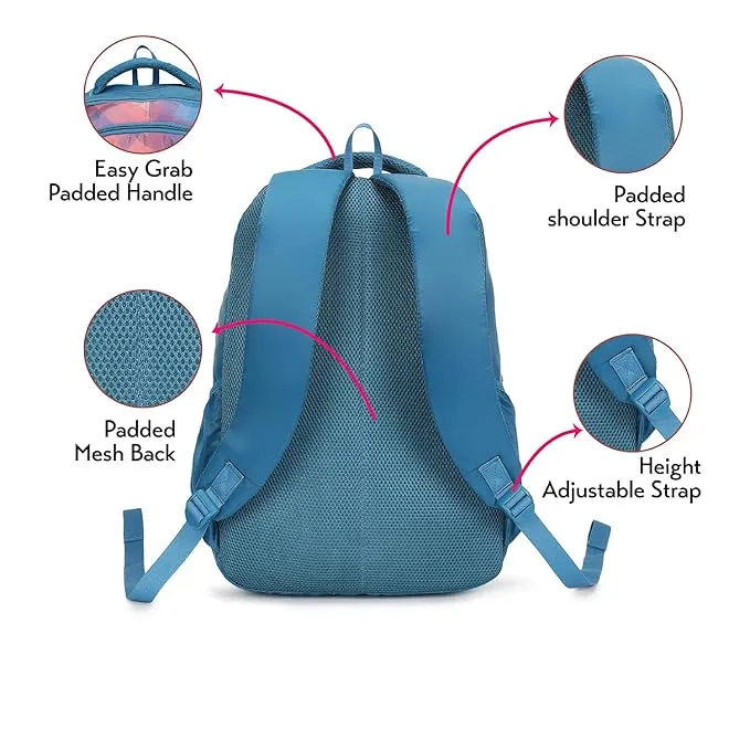 Genie Plaids DLX 19" Backpack  - Blue