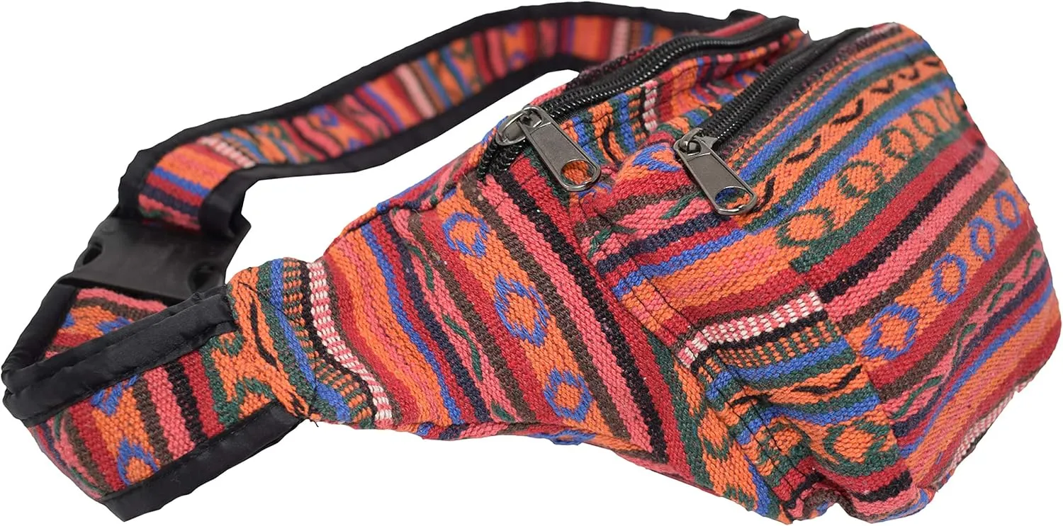 Gheri Festival Colorful Bum Bag Fanny Pack Coin Money Purse Waistpack Pouch Travel Holiday Wallet Boho Belt J