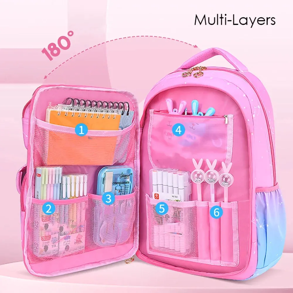 Gift,Pink Artistic School Kids,Primary Girls,Shoulder Bookbags School Backpacks Bag Children for School for Season Only available now