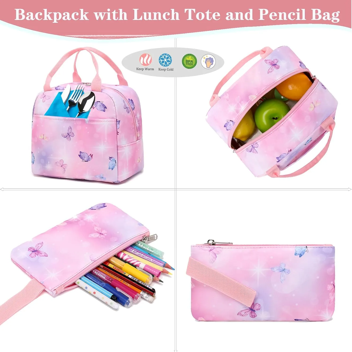 Girls Backpack School Backpack for Boys and Girls Laptop Backpack Water Resistant Middle School Bags Kids Backpacks
