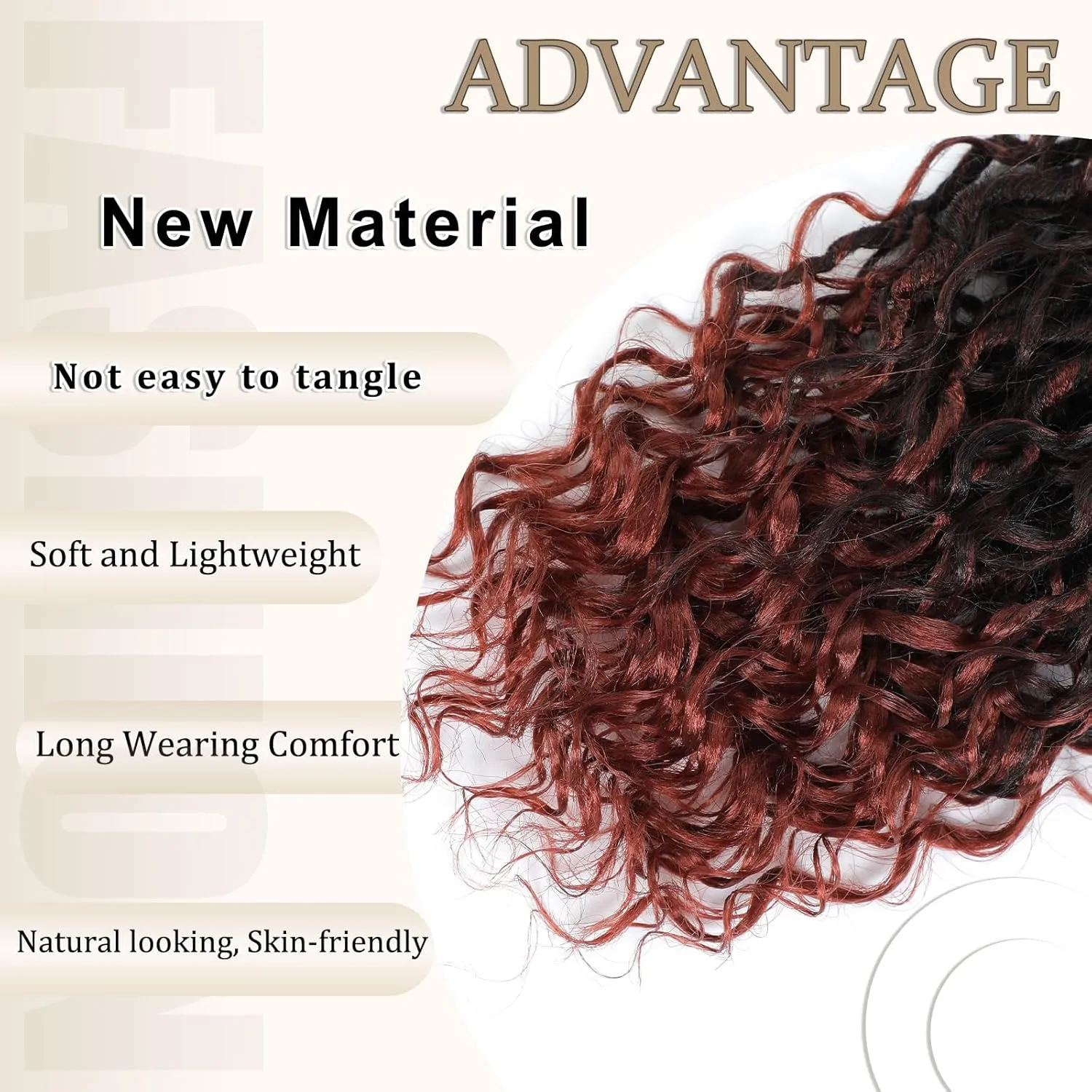 Goddess Locs Crochet Hair 10inch,9 Pakcs Boho Locs Crochet Hair,Faux Locs Crochet Hair for Black Women,Soft Locs With Curly Ends Pre Looped Crochet Braids(10inch(pack of 9),1B/350)