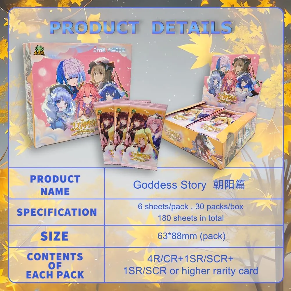 Goddess Story Booster Box Goddess Story Waifu Series TCG Anime Girl Collection Trading Cards (NS2-9)
