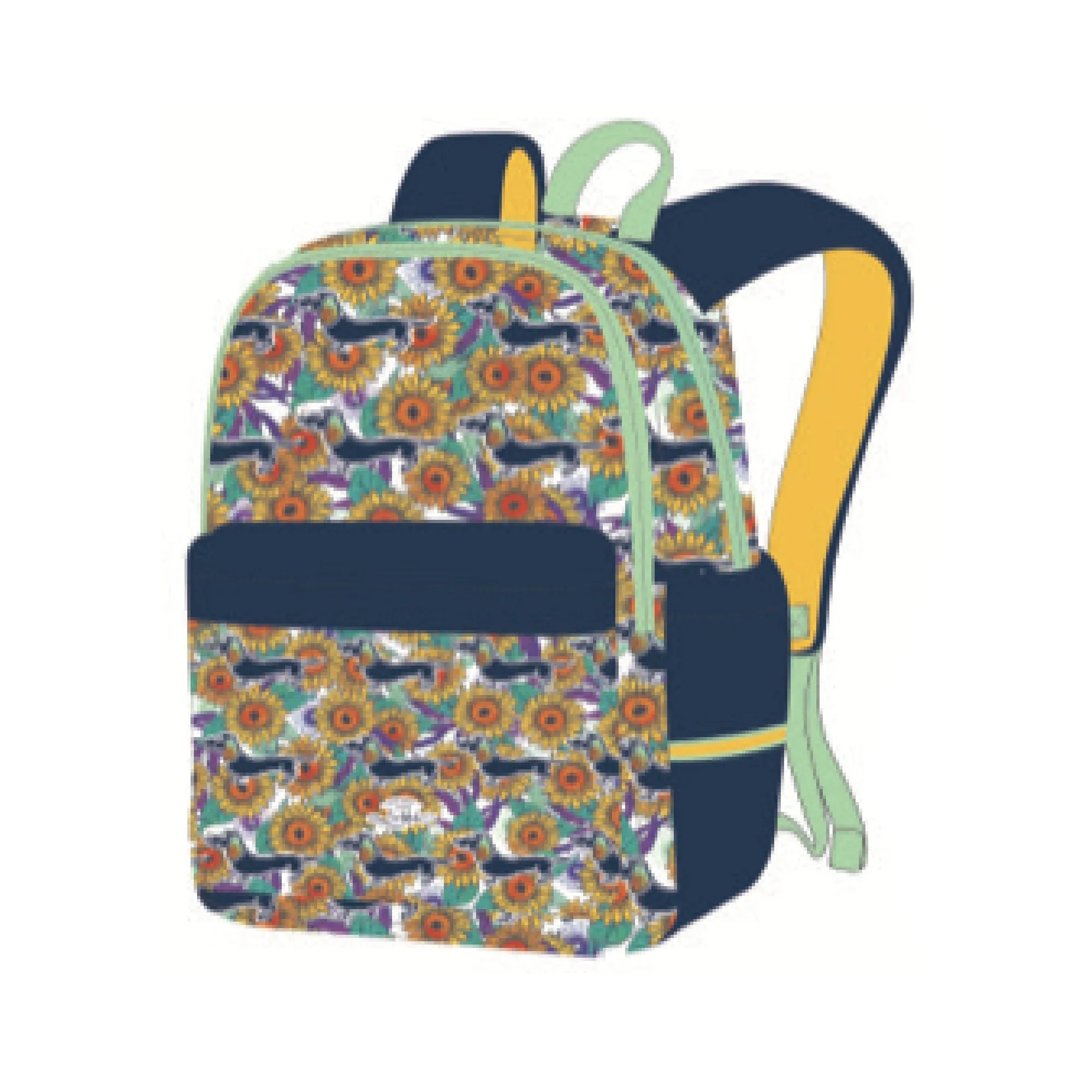Got It Covered Backpack - Lisa Pollock Dachshunds