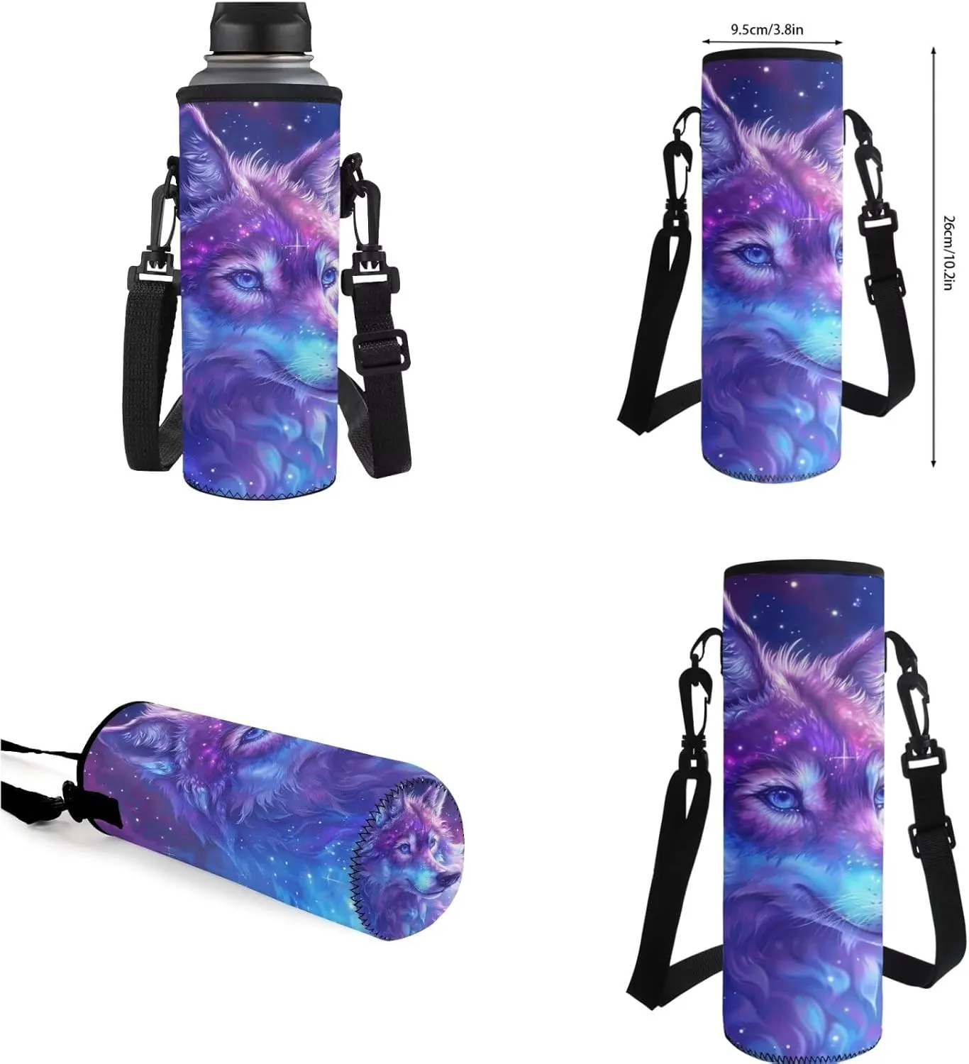 Green Light Wolf Cute Backpack for School Teen Girls 1st 2nd 3rd 4th 5th 6th Grade Boys Girls Teens Bookbag Aesthetic Womens Travel Book Bags for School Kids Student Back Packs