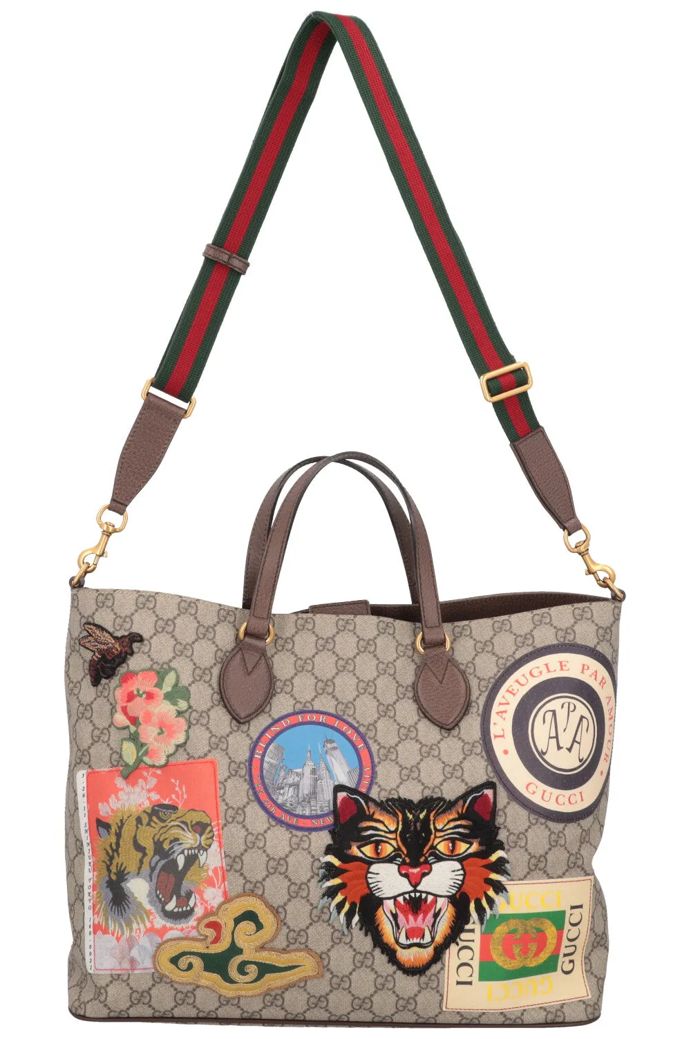 GUCCI Convertible Tote Bag GG Supreme