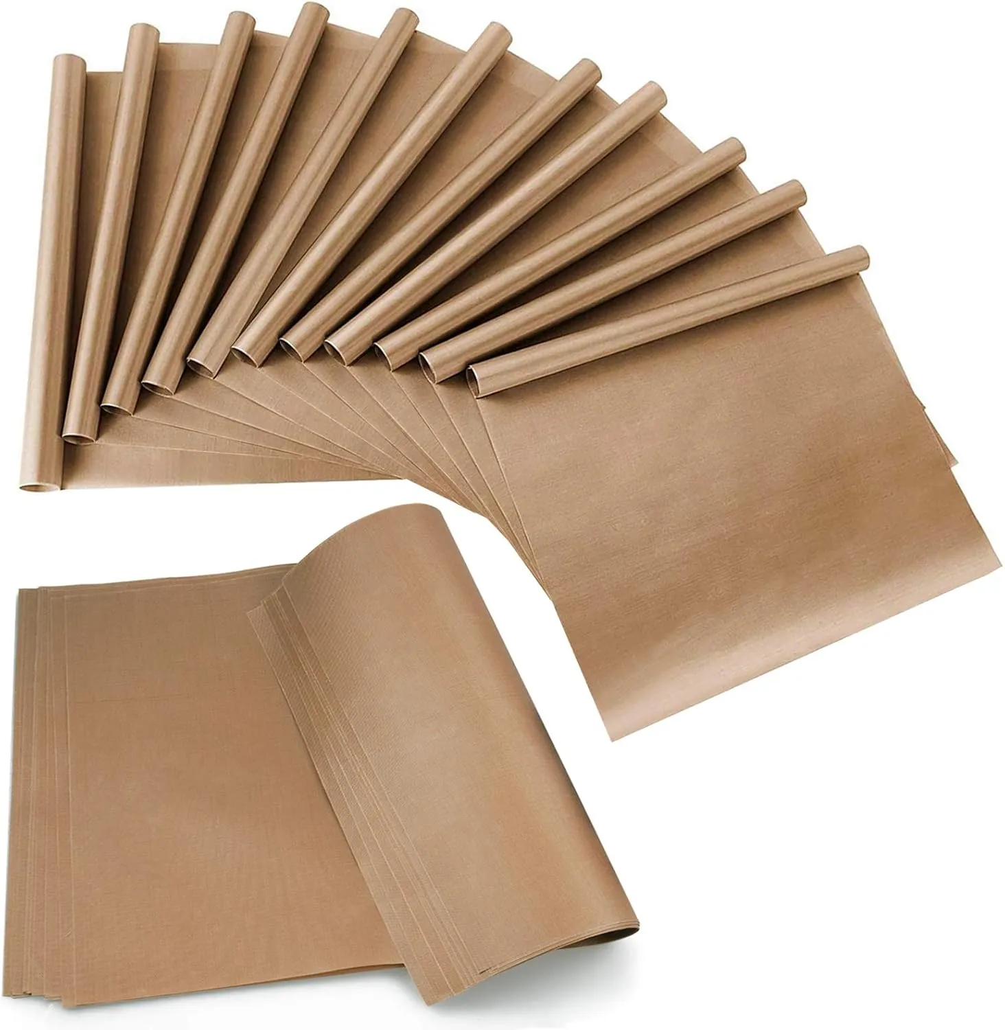 Gwybkq Teflon Sheet for Heat Press Transfer Sheet 18 Pack Non Stick 12"x16" Heat Transfer Paper Heat Resistant Craft Mat