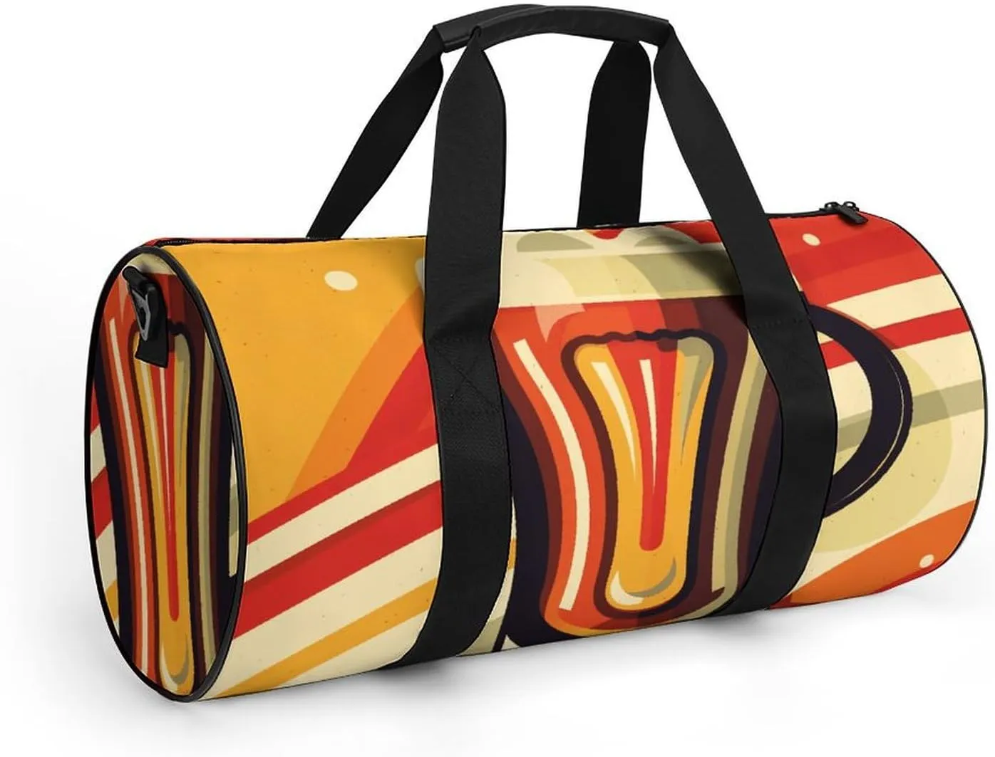 Gym Bag for Men Women A Cup of Beer Duffel Bag Overnight Bag with Compartment Gym Sackpac