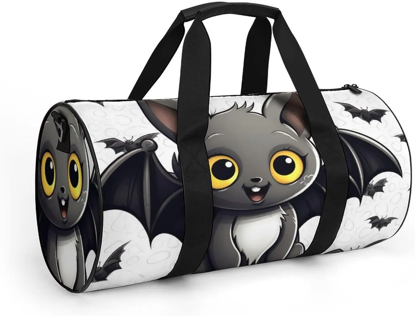 Gym Bag for Men Women Cute Bat Duffel Bag Overnight Bag with Compartment Gym Sackpac