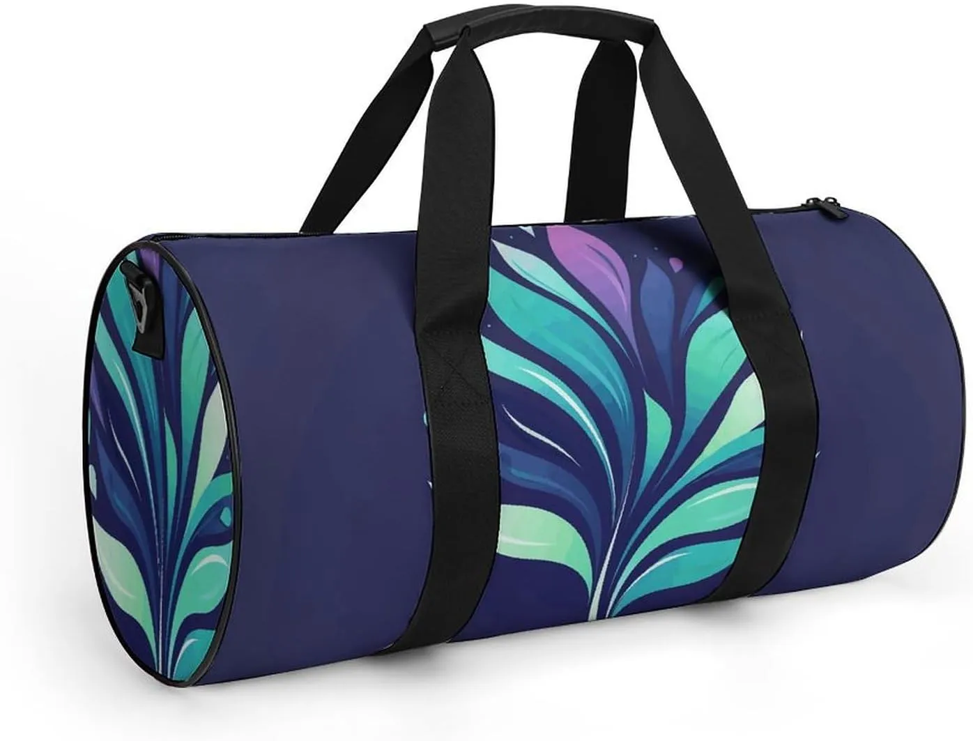 Gym Bag for Men Women Plant Leaves Logo Duffel Bag Overnight Bag with Compartment Gym Sackpac