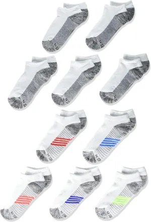 Hanes Boys' Ankle and No Show Performance Sport Socks, 10-Pair Packs