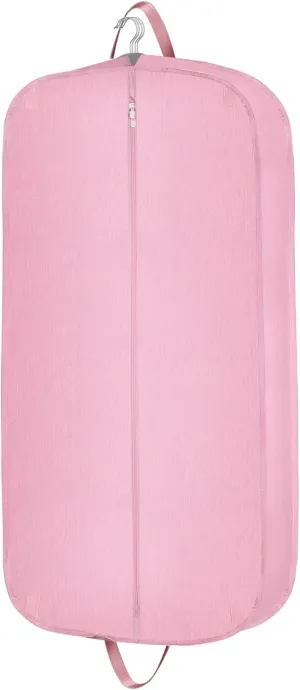 Heavy Duty Waterproof Garment Bag for Travel, Tear Resistance Suit Bag for Women Travel for Suits, Tuxedos, Coats, Uniform. Pink, 42 inch…