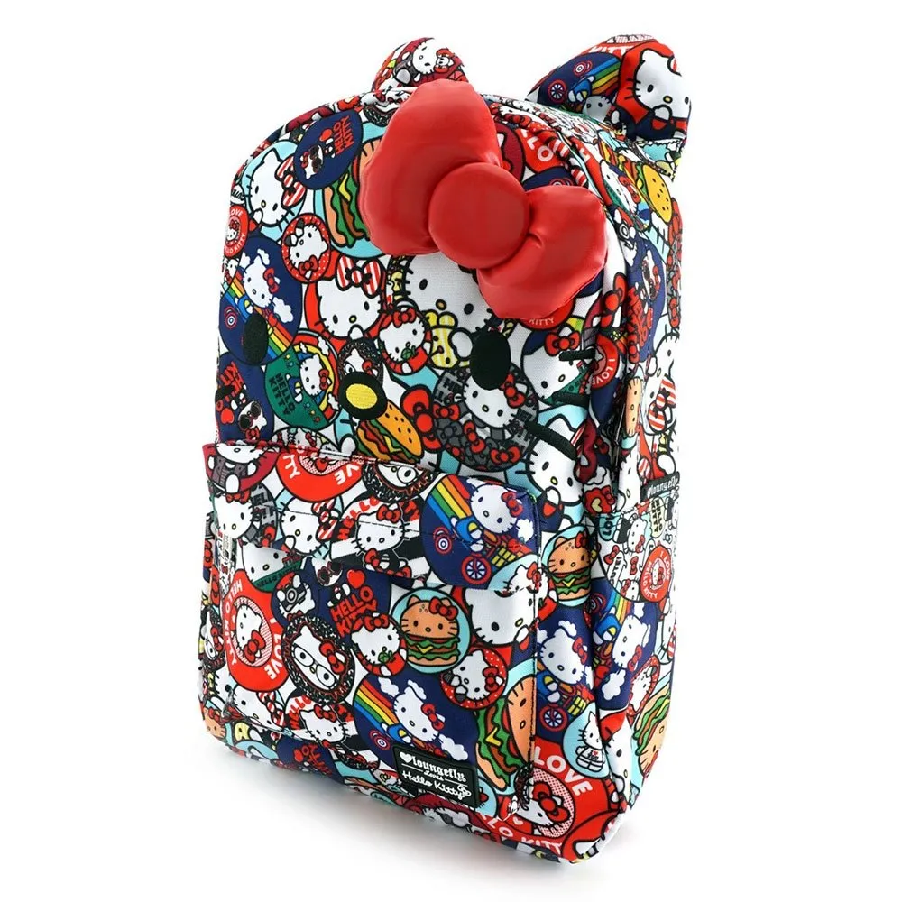 Hello Kitty Button Print Backpack