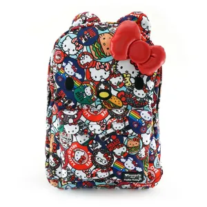 Hello Kitty Button Print Backpack