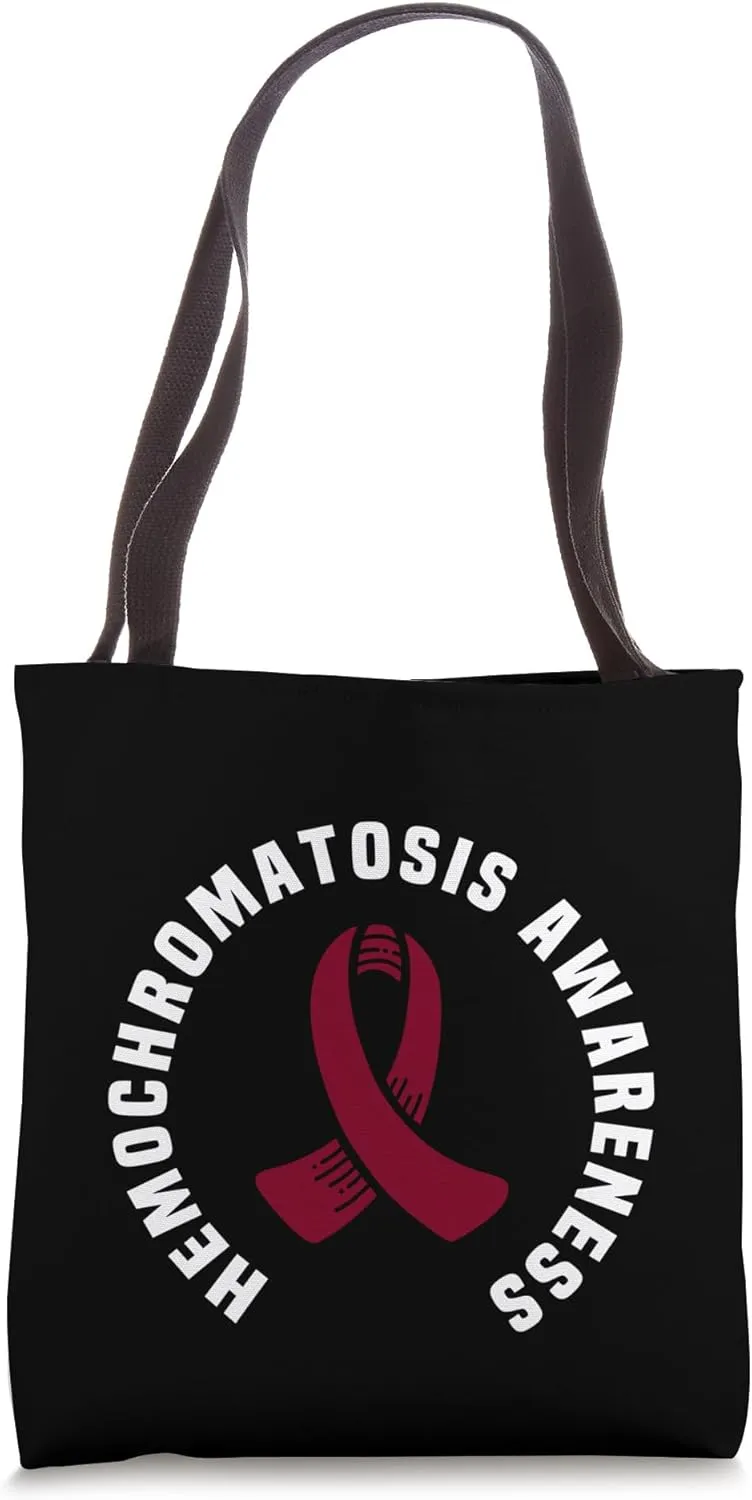 Hemochromatosis Awareness Pocket Wear Iron Overload Disorder Tote Bag