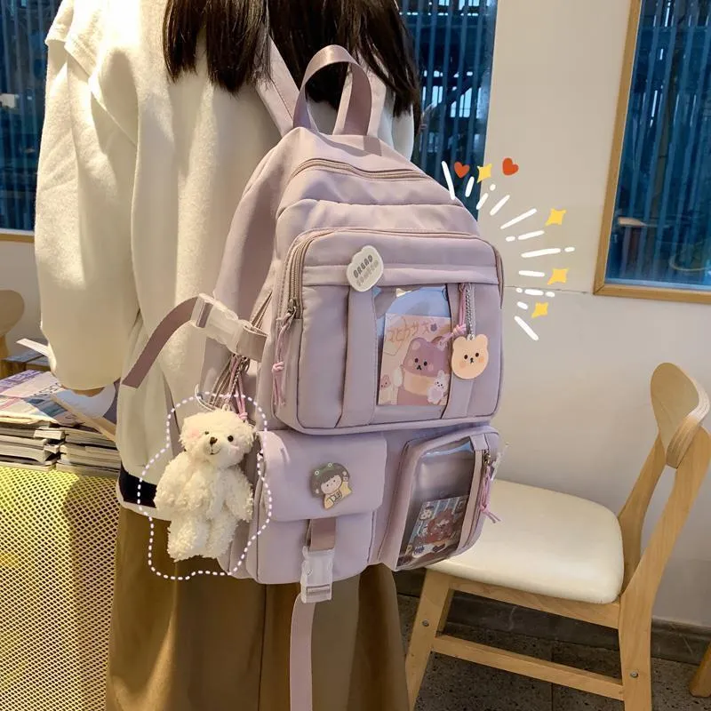 High Good-looking Junior Female Cartoon Large Backpacks