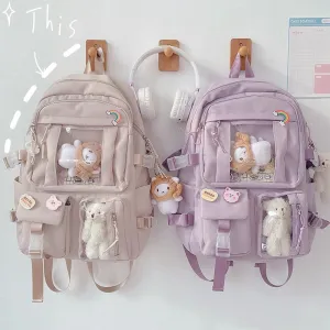 High Good-looking Junior Female Cartoon Large Backpacks