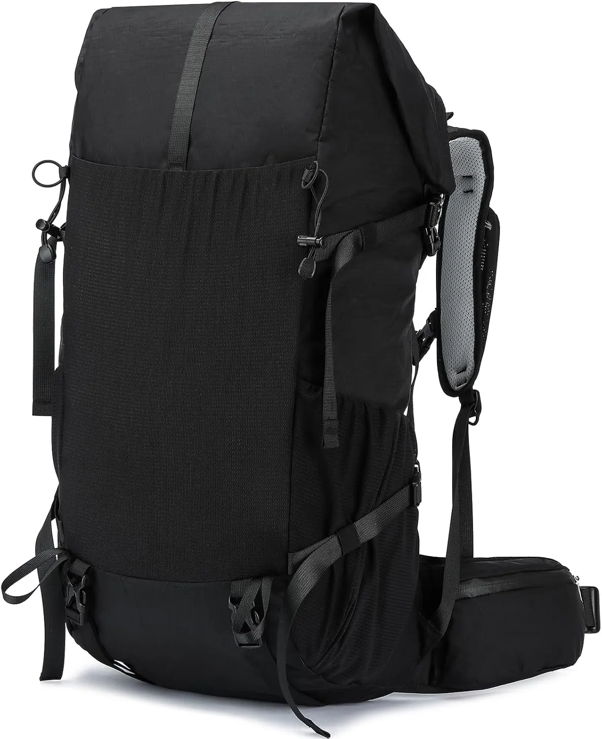 Hiking Backpack,30L  10L Extra Large Capacity Hiking Bag, Internal Frame Camping Backpack,Upgraded X-PAC Lightweight Sport Daypack Travel Backpacks Fit For Mountain Climbing Camping (Black)