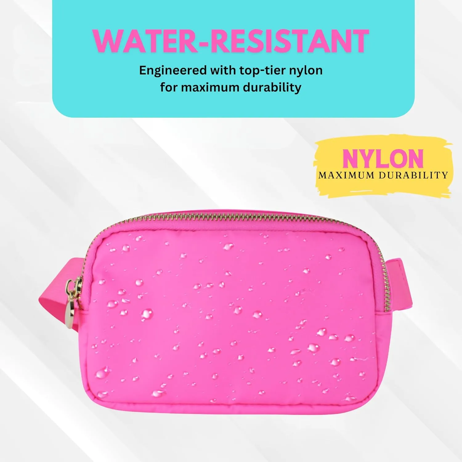 Hot Pink Belt Bag for Women & Girls – Stylish Fanny Pack, Crossbody Waist Bag, Fashionable Everywhere Belt Bag, Trendy Cross Body Fanny Pack for Travel & Daily Use