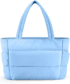 HOTOR Puffer Tote Bag for Women, Nurses - Multi-Pocket Lightweight Bag for Work - Quilted Handbag for Travel and Gym