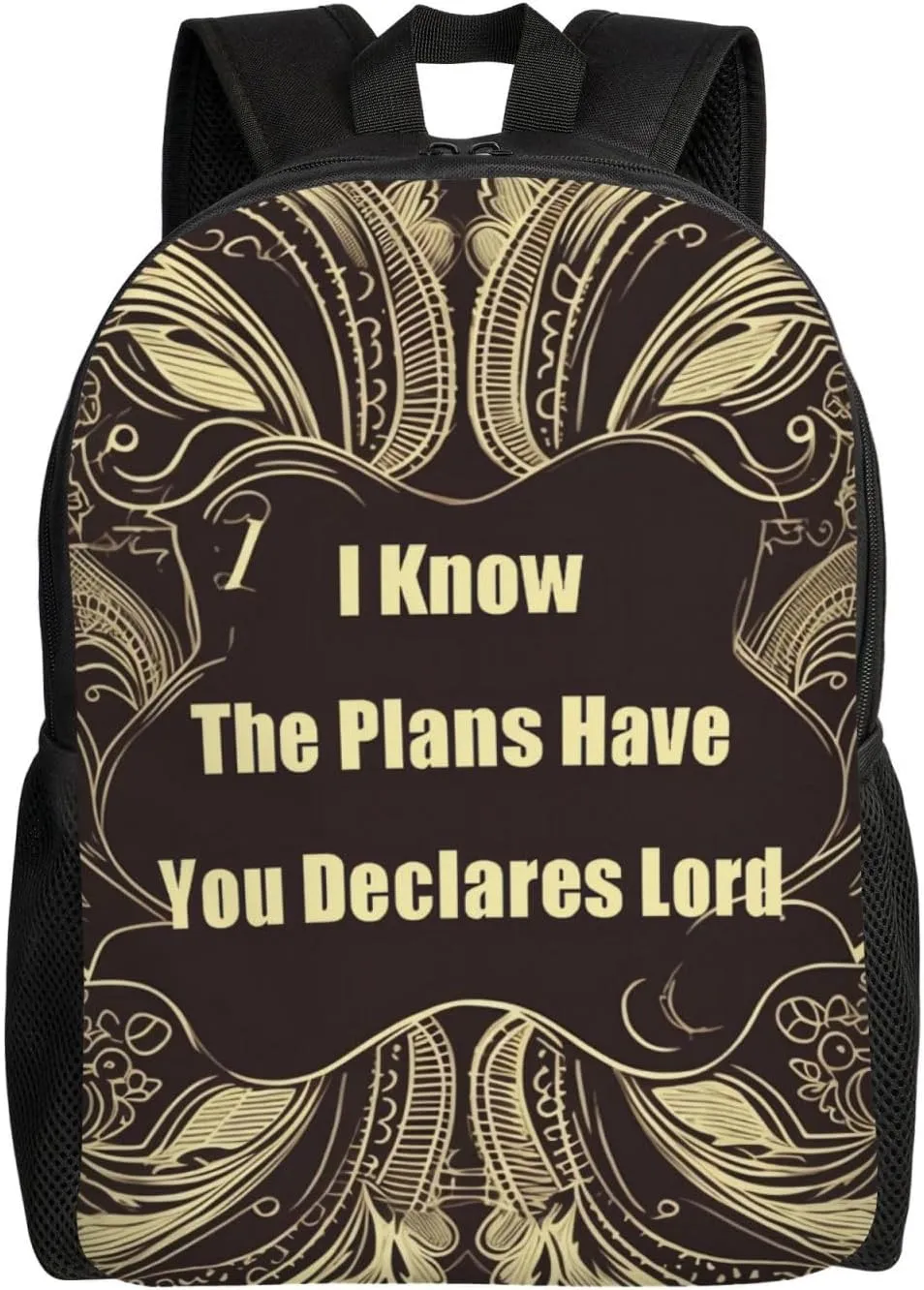 I Know The Plans Have You Declares Lord Cute Backpack Waterproof Lightweight Laptop Backpack Shoulder Bag Casual Daypack For Women Men