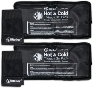 Ice Pack for Hot & Cold Therapy Gel Pack - Hot & Cold Relief, Reusable, Freezable & Microwaveable, Pain & Muscle Soreness, Arm, Leg, Knee, Shoulder, Back Pain Relief, Compression Pack & Strap