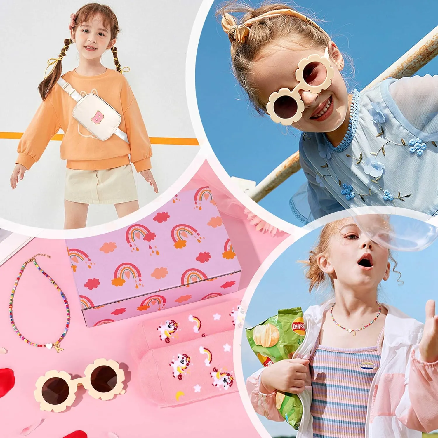 Initial Crossbody Belt Bag - Birthday & for 8-12 Year Old Girls