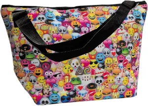 iscream 'Emoji Collage' Neoprene Overnight 20" x 13" x 7" Travel Tote Bag with Adjustable Strap