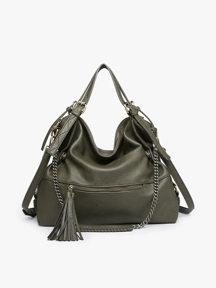 Jamila Rustic Tote w/ Chain